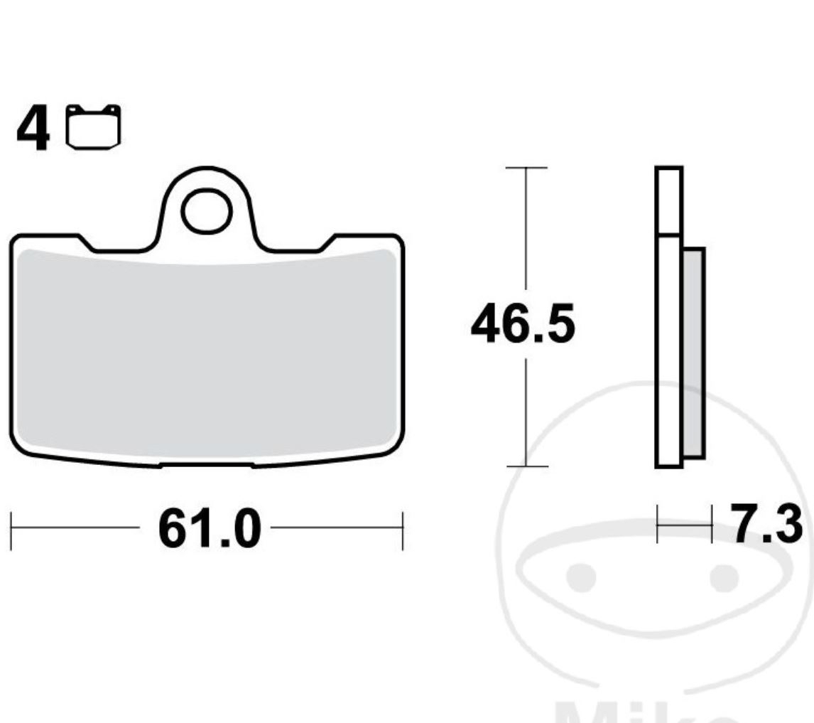 TRW MCB810SV Sintermetall Bremsbeläge vorne