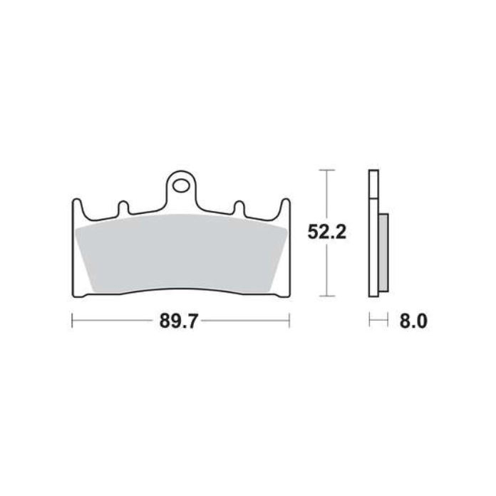 3x TRW Sintermetall Bremsbelagsatz für Suzuki GSX1400 2001-2007 GSXR1000 2001-2002 vorne+hinten
