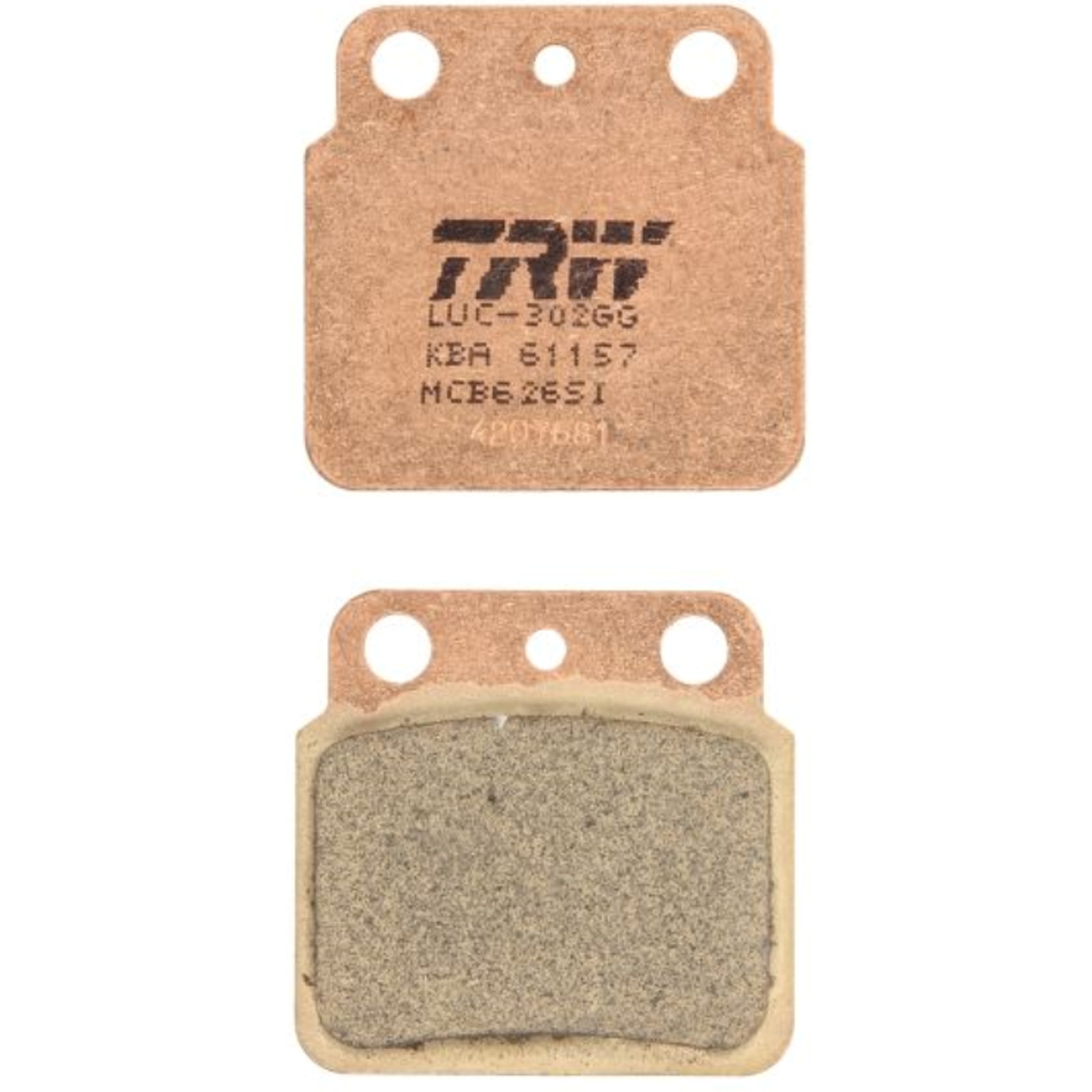 TRW MCB626SI Bremsbeläge hinten für Suzuki LT-Z 400 Quadsport LT-R 450 Kawasaki KFX400 A KSF