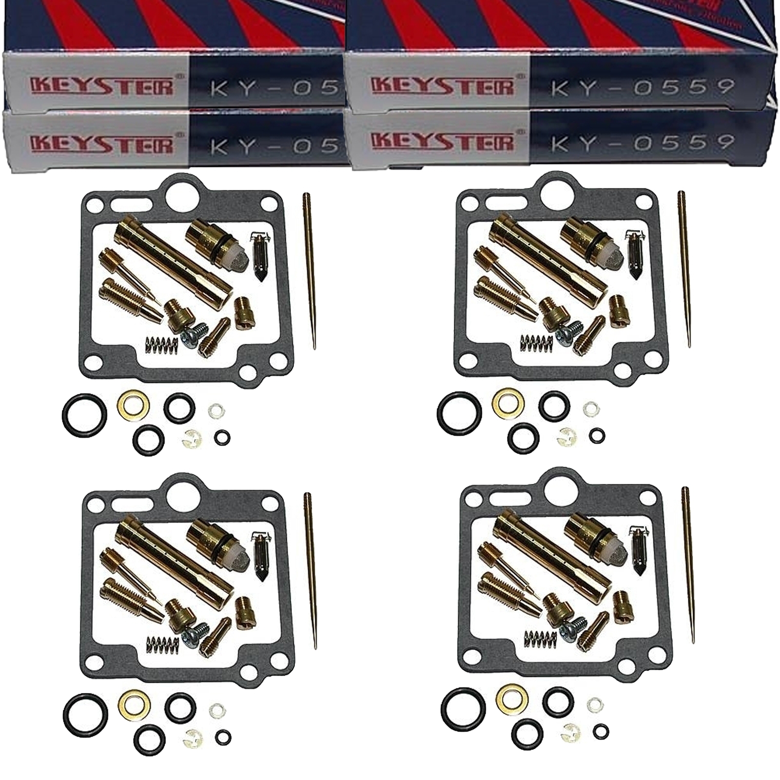 4x Keyster KY-0559 Vergaser Reparatursatz für Yamaha FJ1100 FJ 1100 47E 1984-85 4 Kits
