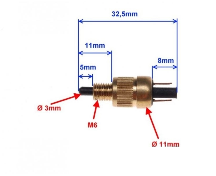 1x Universal Bremslichtschalter Bremslichtkontakt für 50 ccm Roller