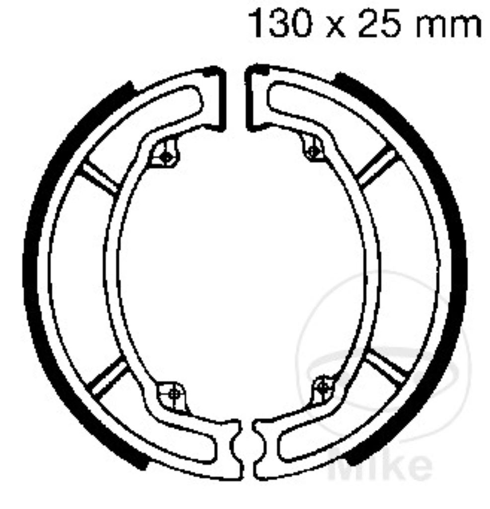 EBC Bremsbacken ohne Federn Honda CN Helix Italjet Velocifero Piaggio GT 50 250