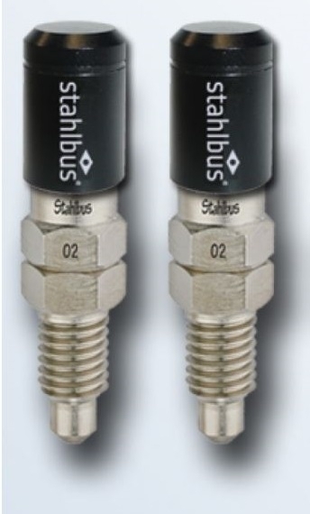 2x SB-110312 stahlbus Schnell-Entlüfterschraube Entlüfterventil M8x1.25x20 +Ventilkappen Schwarz