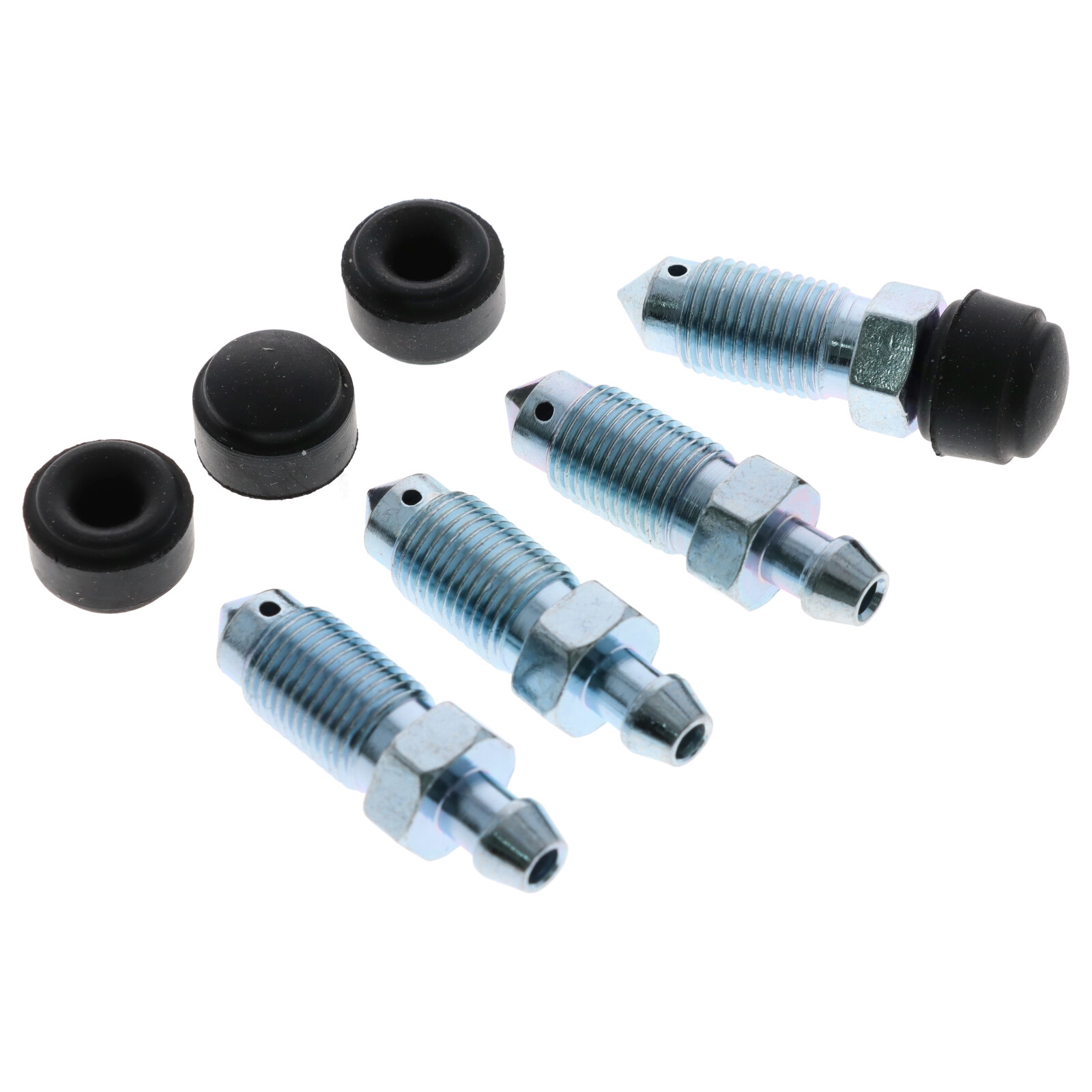 4x Quickbrake Bremssattel Entlüfterschraube Entlüftungsventile M10x1x36 SW11 mit Kappen