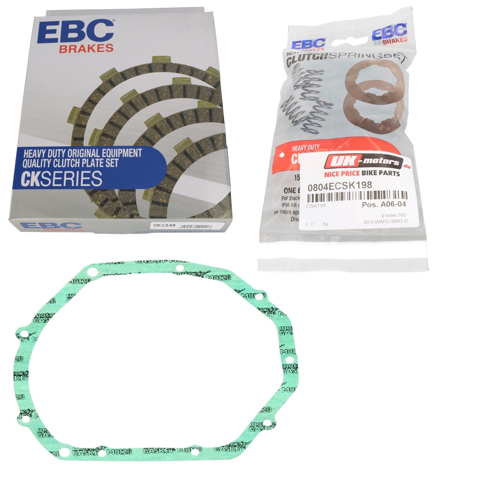 EBC Kupplung für Suzuki GSF 600 S/SU/U Bandit 1995 - 2004 Reparatursatz verstärkt + Deckeldichtung