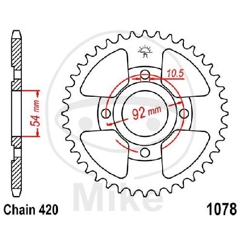 JT Kettenrad 60 Zähne Teilung 420 / JTR1078.60