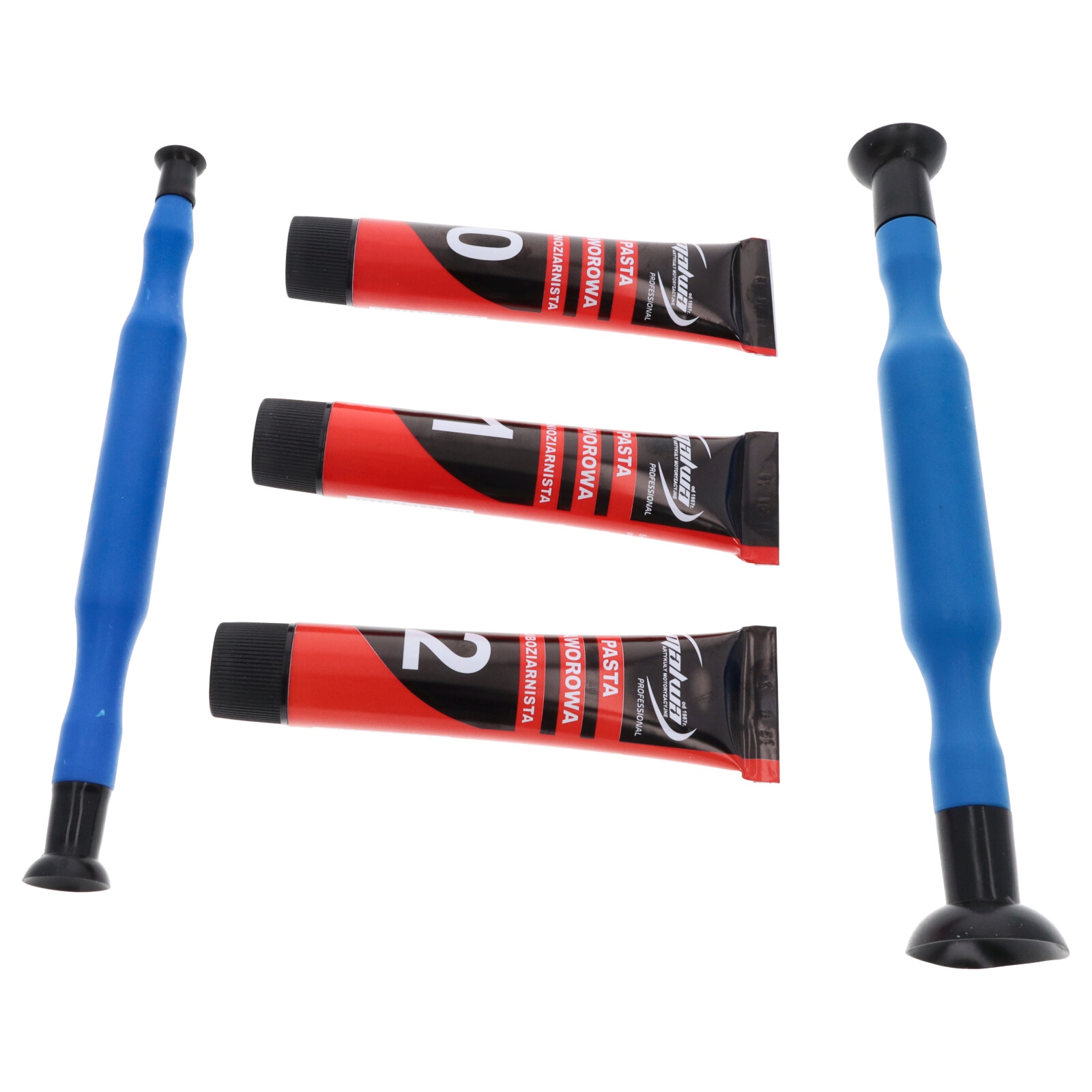 Ventilschleifpaste Einschleifpaste Ventilsitz-Schleifpasten Set Fein/Mittel/Grob je 60 ml Tube + Läpper