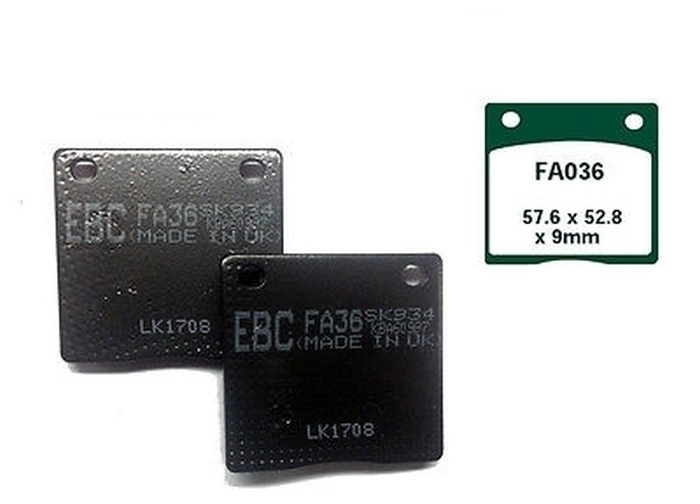 EBC Bremsbeläge FA036 für Kawasaki Z 500 650 1000 1300 Z/ZG Suzuki GSX 400 FE
