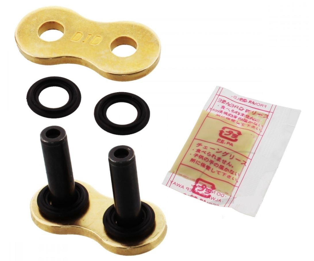 DID ZVMX X-Ringkette verstärkt gold 525 Teilung 112 Glieder offen +Nietschloss