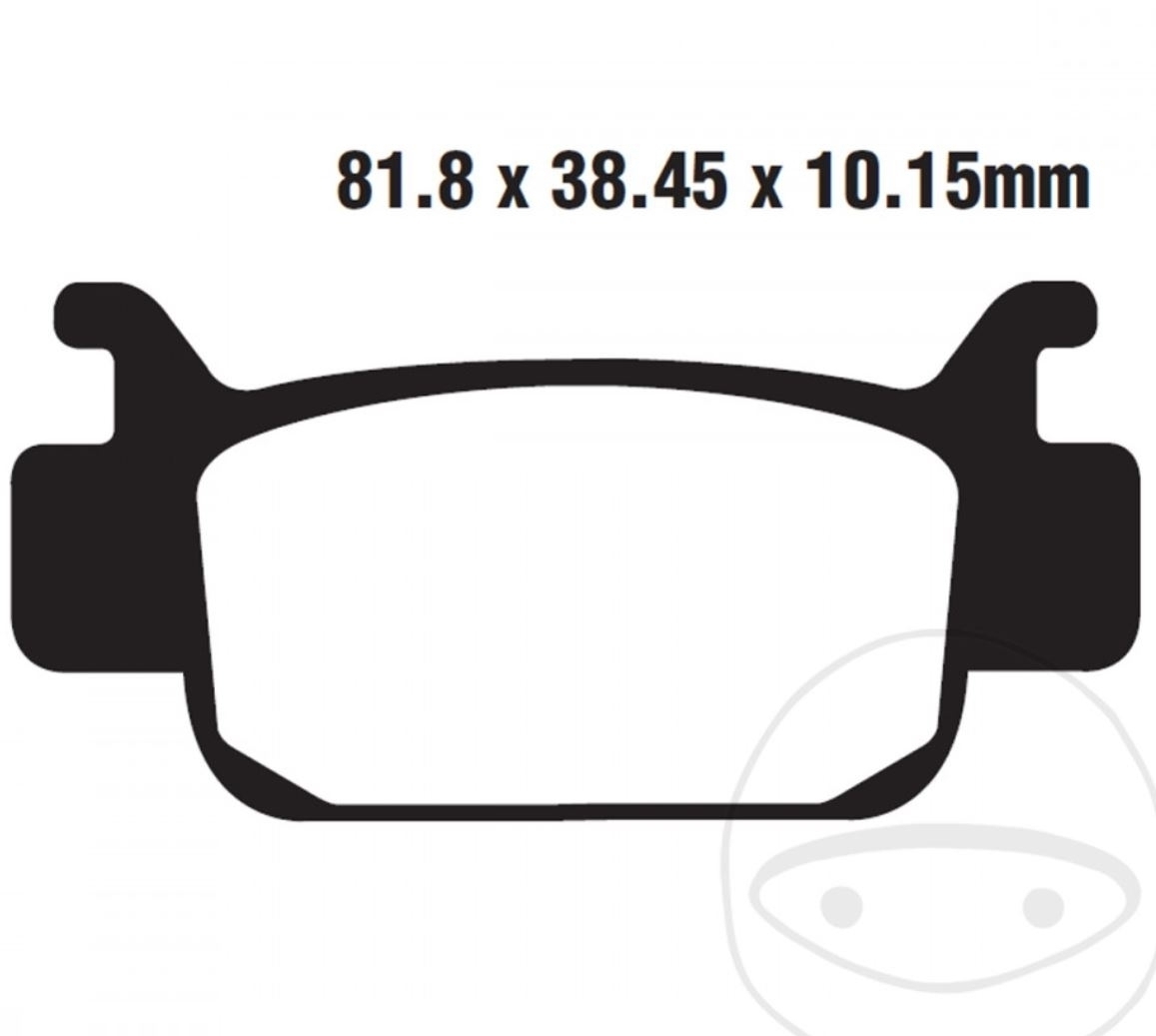EBC Bremsbeläge FA410R für Honda TRX 500 680 700 FA FE FM XX