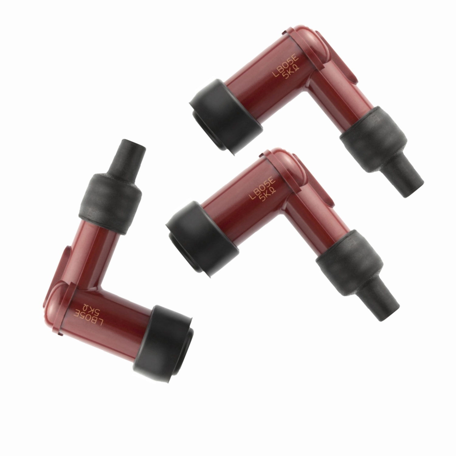 3x NGK LB05E-R Zündkerzenstecker rot für Kawasaki KE125A KH250B KH400A Yamaha TZR125 YZ465