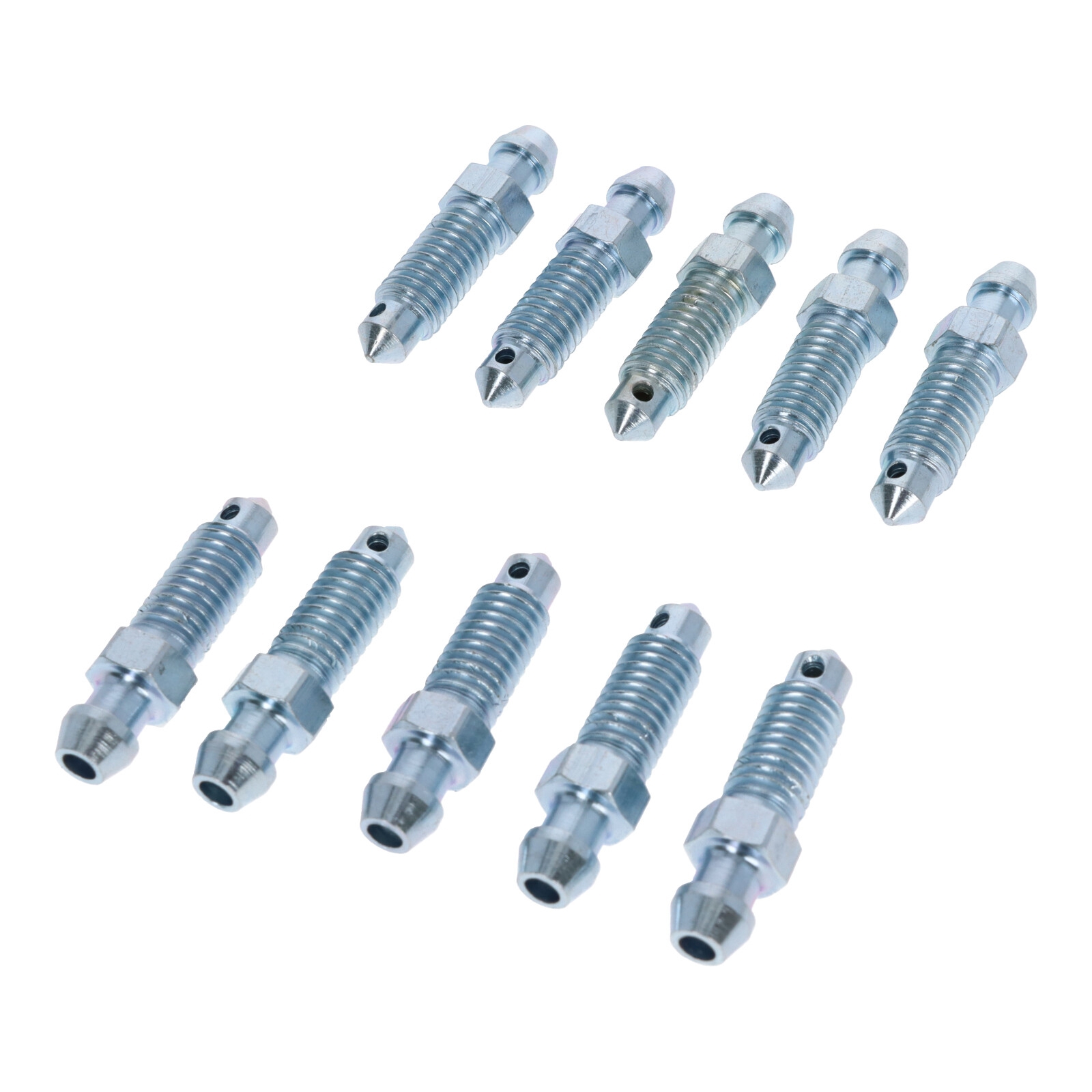 10x Quickbrake Bremssattel Entlüfterschraube Entlüftungsventile M8x1.25x35.5 mm SW9