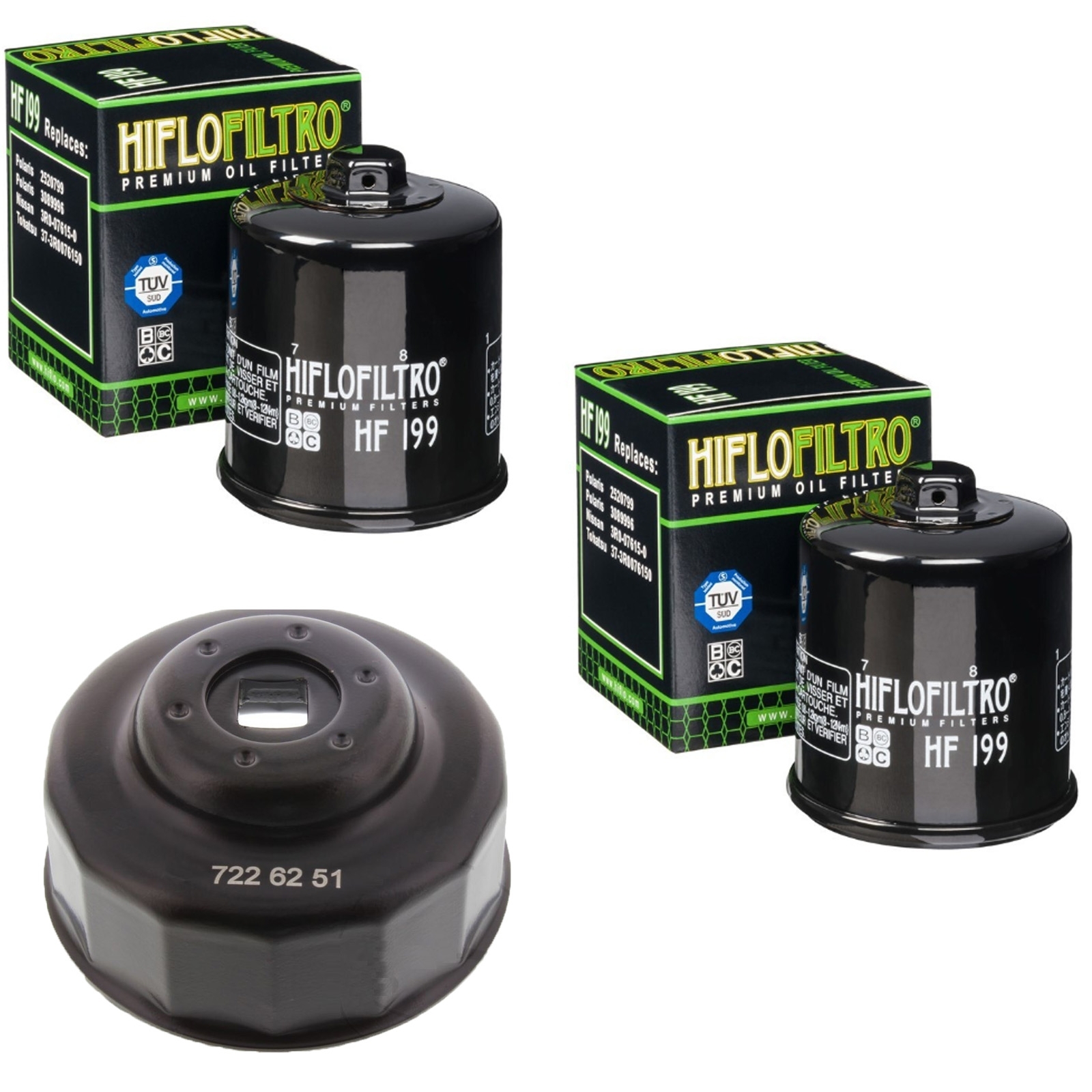 Satz Ölfilter Ölfilterschlüssel für Polaris Sportsman Scrambler RZR Indian Arctic Cat