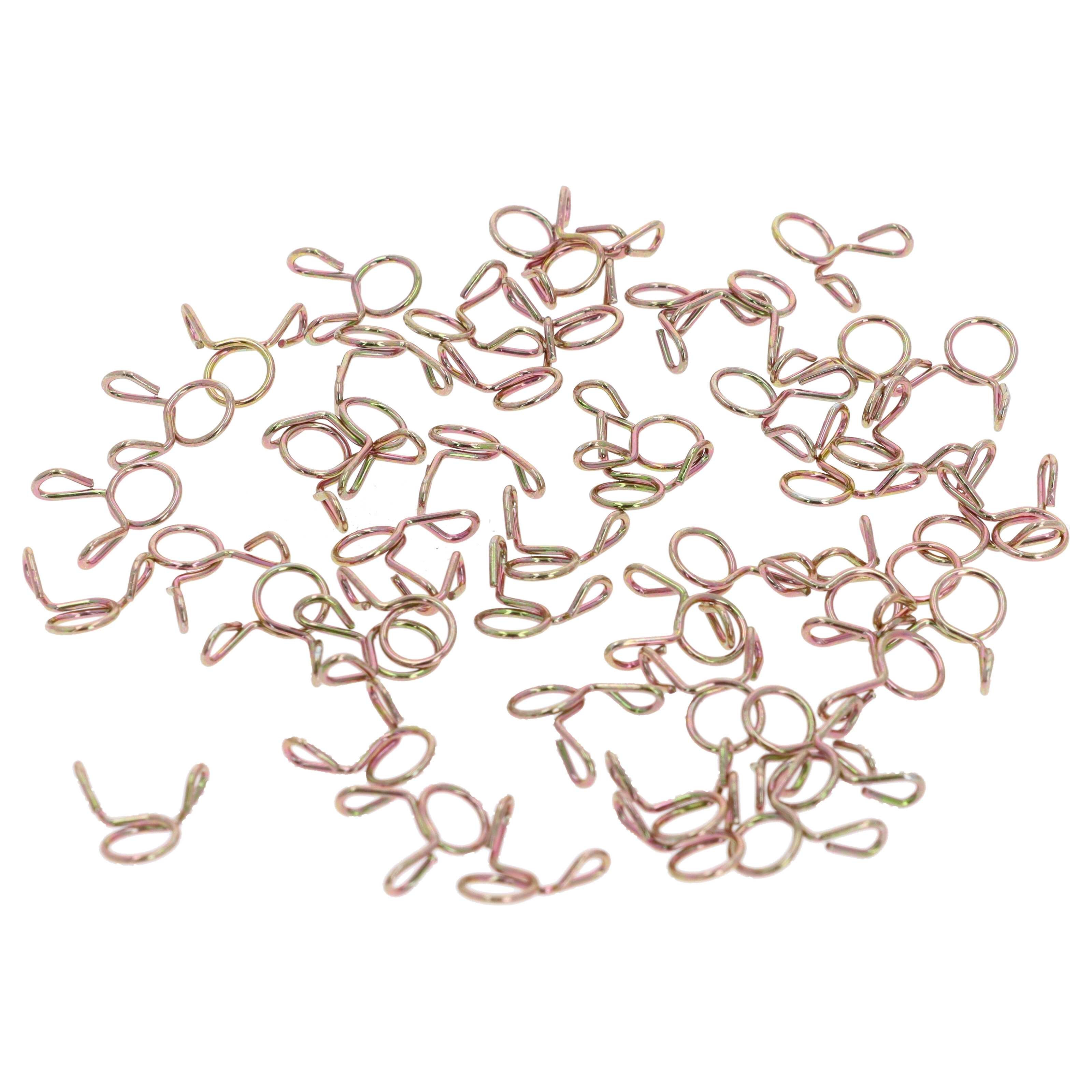 50x Universelle Klemmen Schlauchklemmen für Benzinschlauch / Kraftstoffschlauch 5x1mm