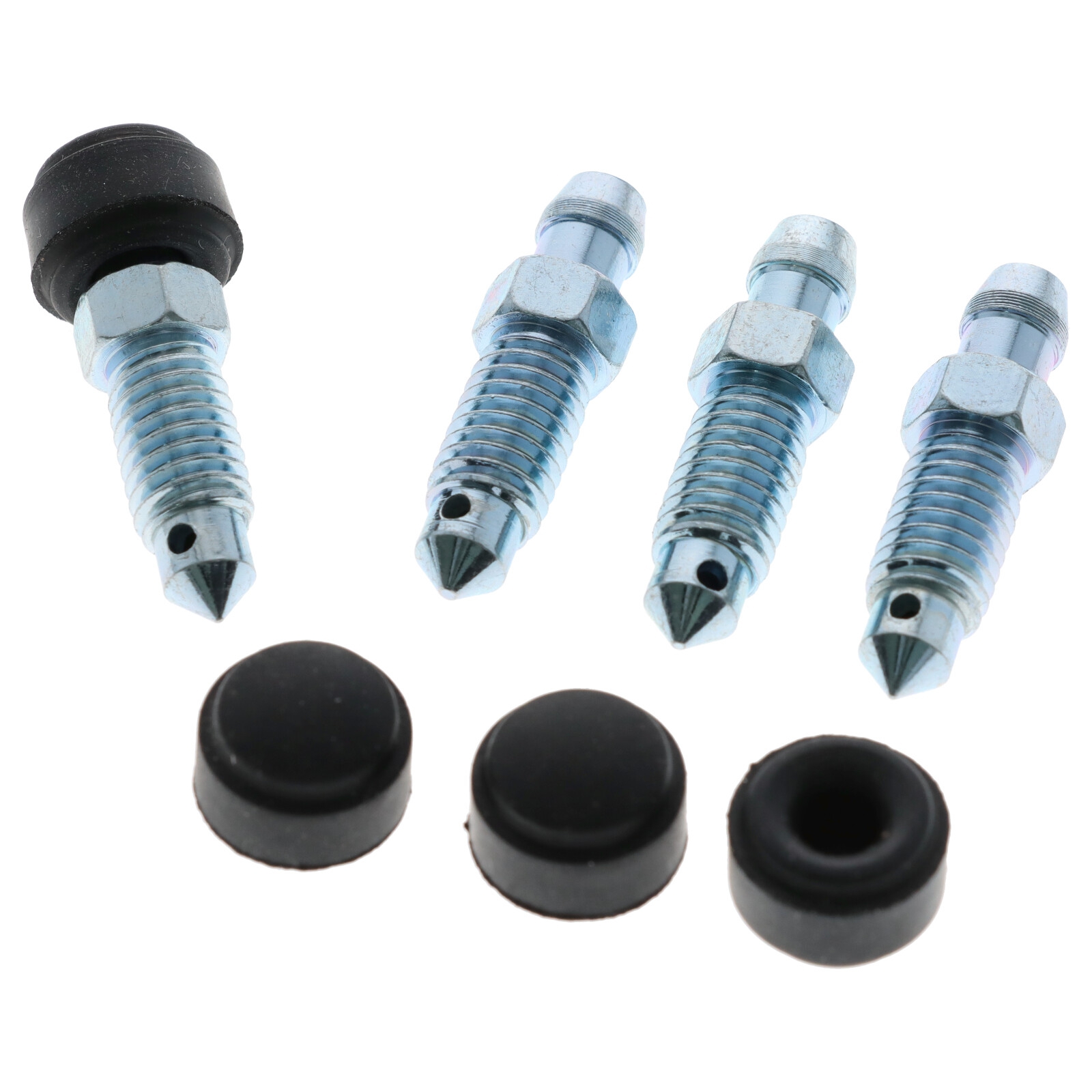 4x Quick Brake QB0015-4 Bremssattel Entlüfterschraube Entlüftungsventil M8x1.25x33 mit Kappen