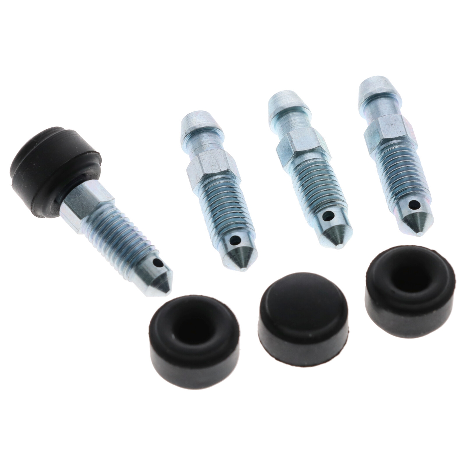 4x Quick Brake QB0086-4 Bremssattel Entlüfterschraube Entlüftungsventile M7x1x30.5 mm mit Kappen