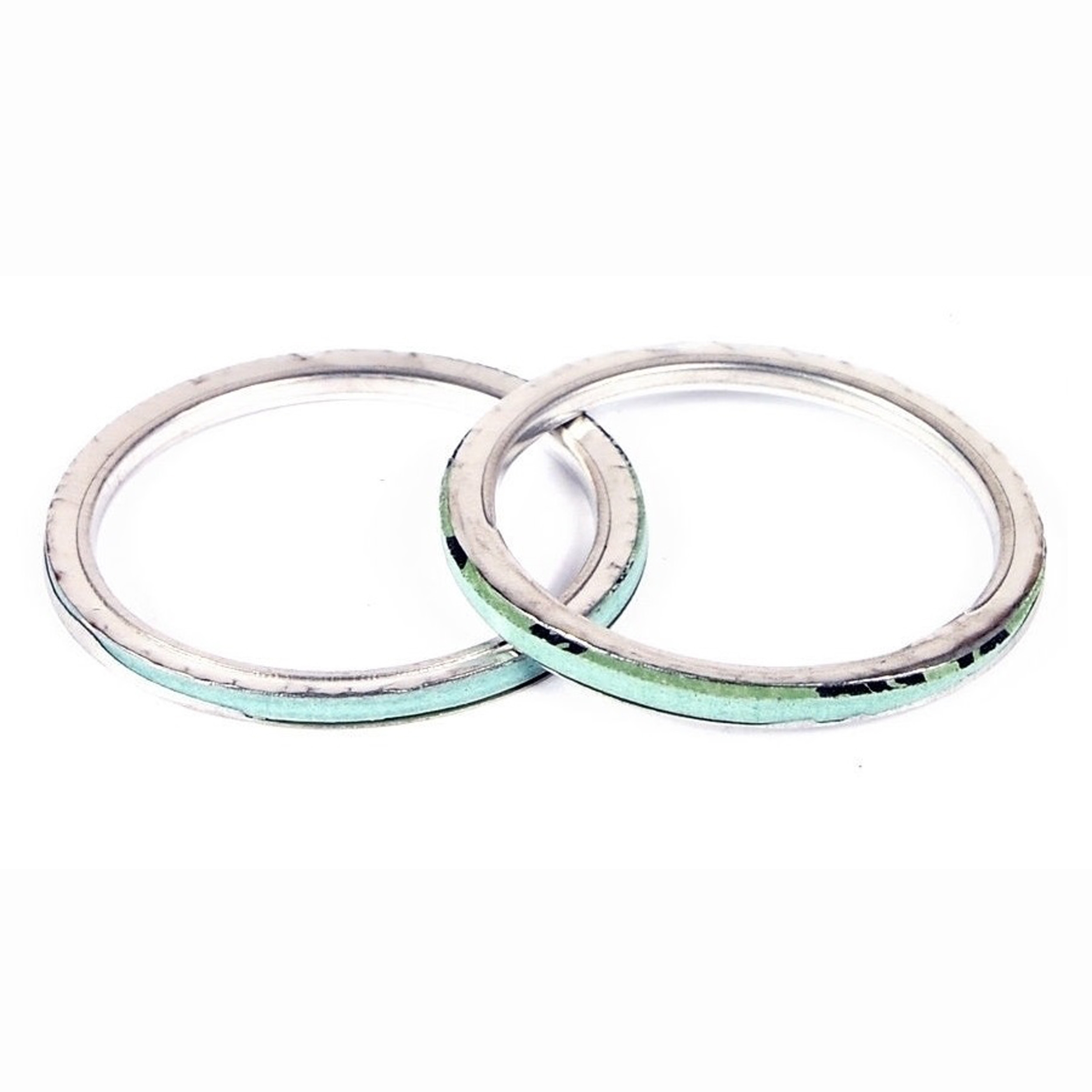 2x Krümmerdichtung für Kawasaki KLX Z ZX- ZZR 600 Honda CB CBR XRV 36.5x45x2 mm