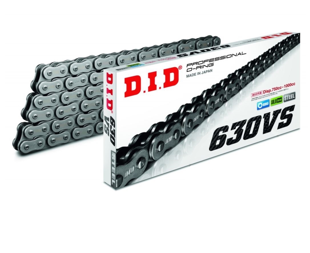 DID 630V Motorrad O-ring Antriebs Kette 630 Teilung 102 Glieder stahlfarben