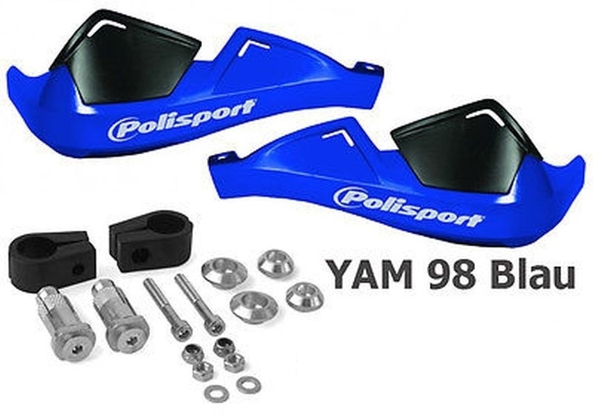 Polisport EVO Handprotektoren blau für Yamaha Motocross MotoX Supermoto Quad