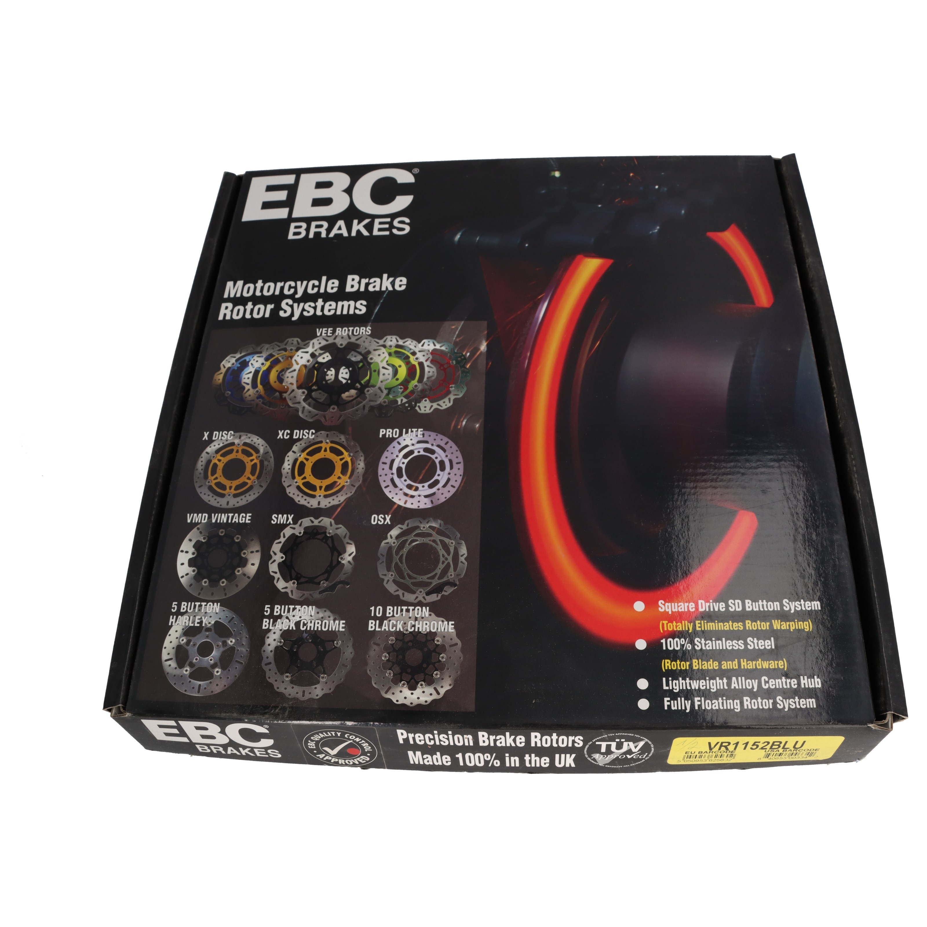 EBC VR1152BLU VEE Bremsscheibe Blau vorne für Honda CBR600 RR 2003-2016 CB1300  2005-13 CB1000 2008-16