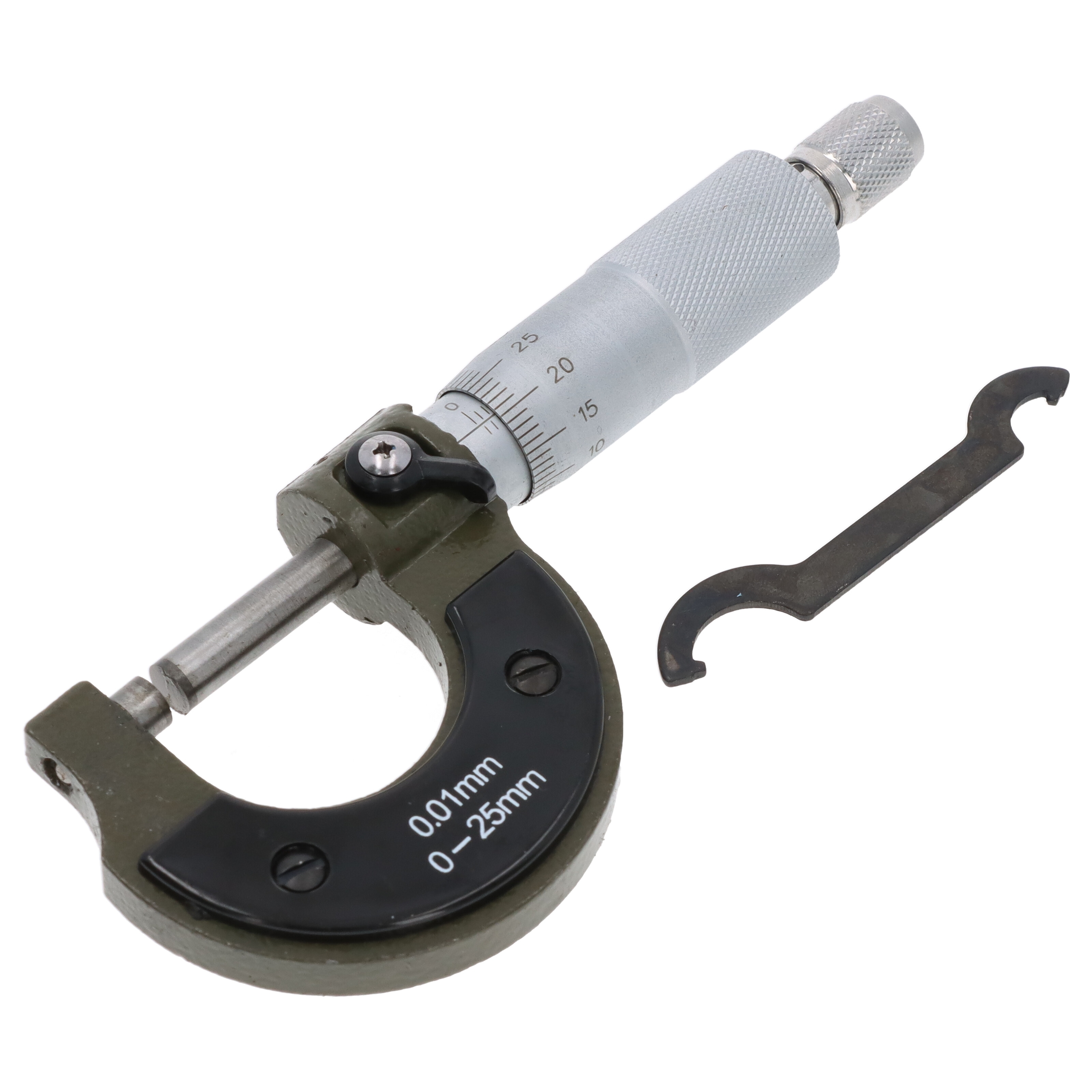 Mechanische Bügelmessschraube Micrometer analog 0-25 mm 0,01mm Messschraube