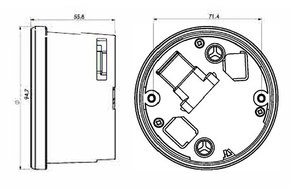 KOSO Drehzahlmesser Tachometer für Yamaha XV950/Bolt/für Yamaha SCR950 Chromring