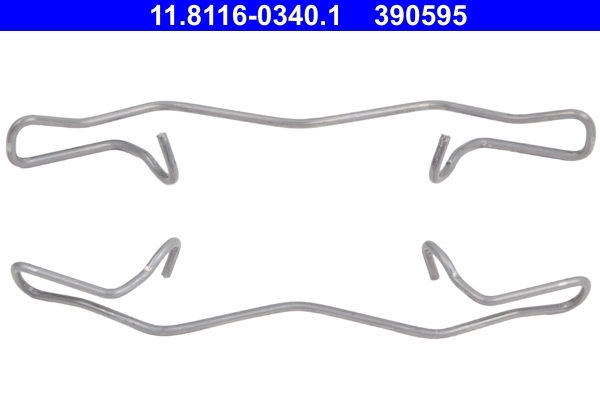 ATE 11.8116-0340.1 Feder Bremssattel für VW Audi Ford Mercedes Jaguar Opel Renault