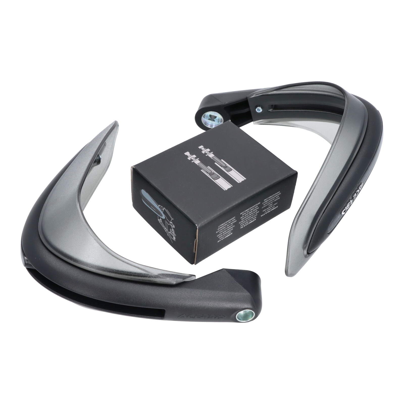 ACERBIS DUAL ROAD Handprotektor & Anbaukit schwarz mit Vibrationsdämpfer