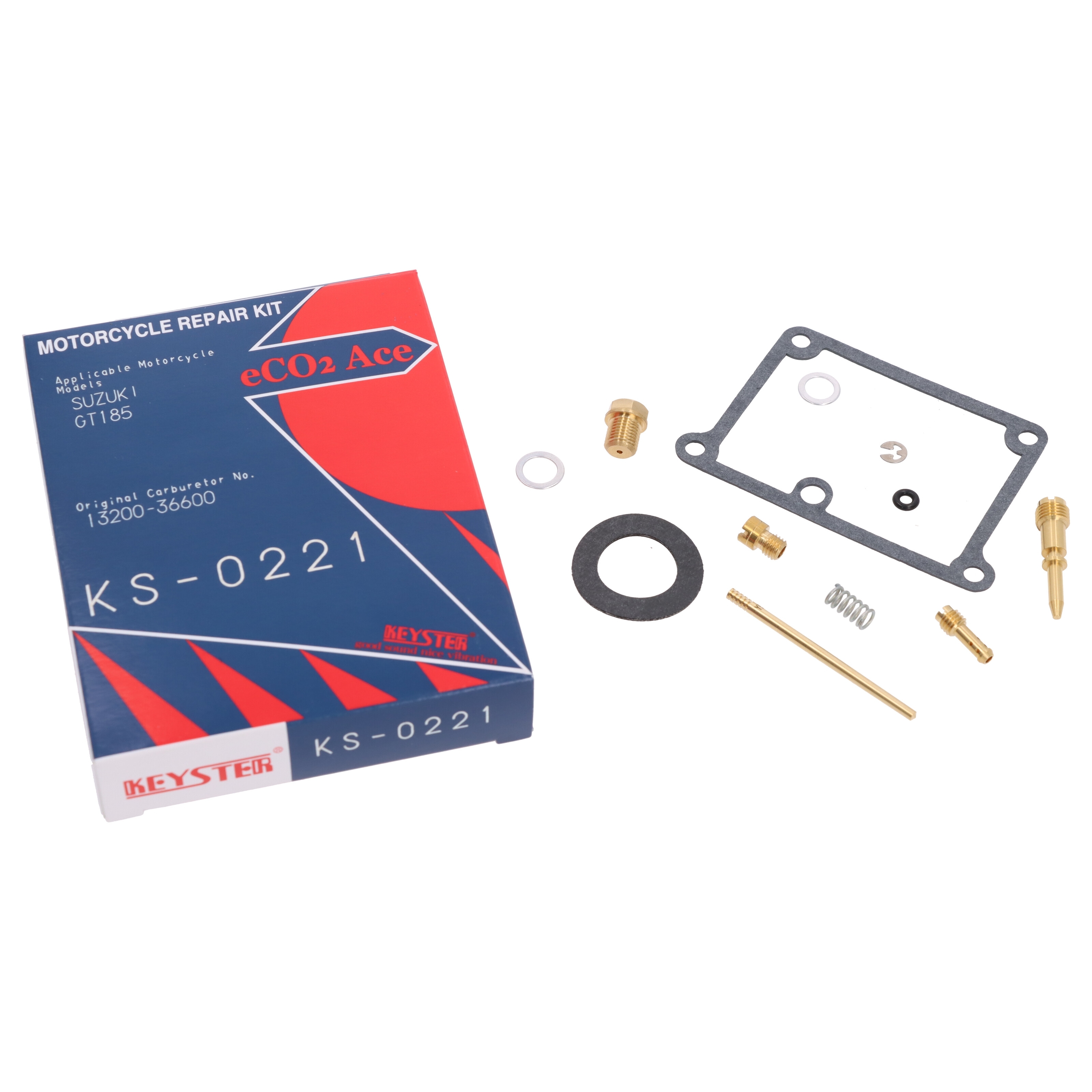 2x Keyster KS-0221 Vergaser Reparatursatz für Suzuki GT 185 1973 - 1978 GT185