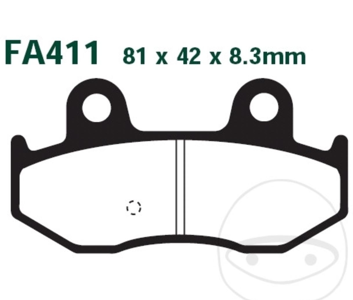 EBC Scooter Bremsbeläge SFA411 hinten für Suzuki Burgman AN250 AN400 AN400S