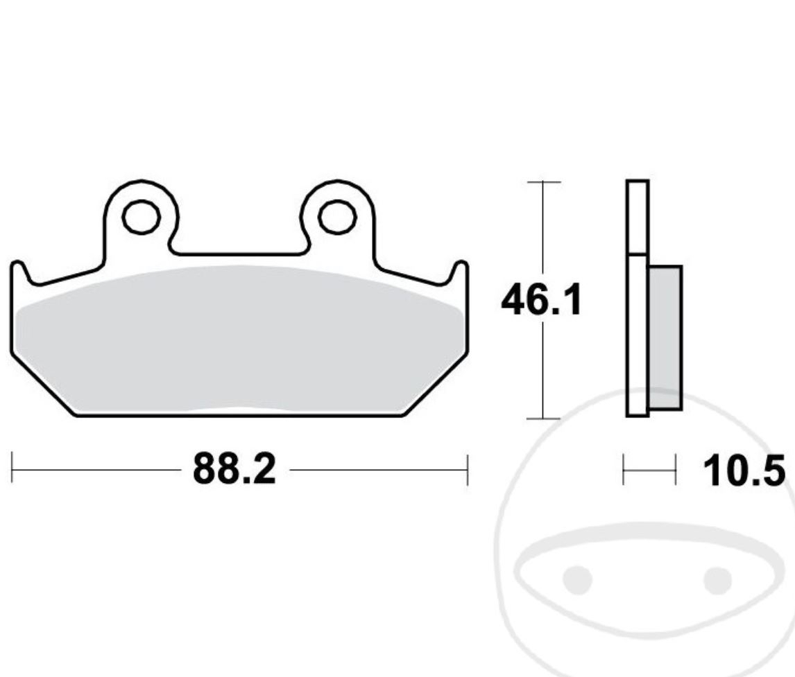 TRW MCB624 Bremsbeläge vorne für Honda XL600 V Transalp Cagiva Canyon Elefant