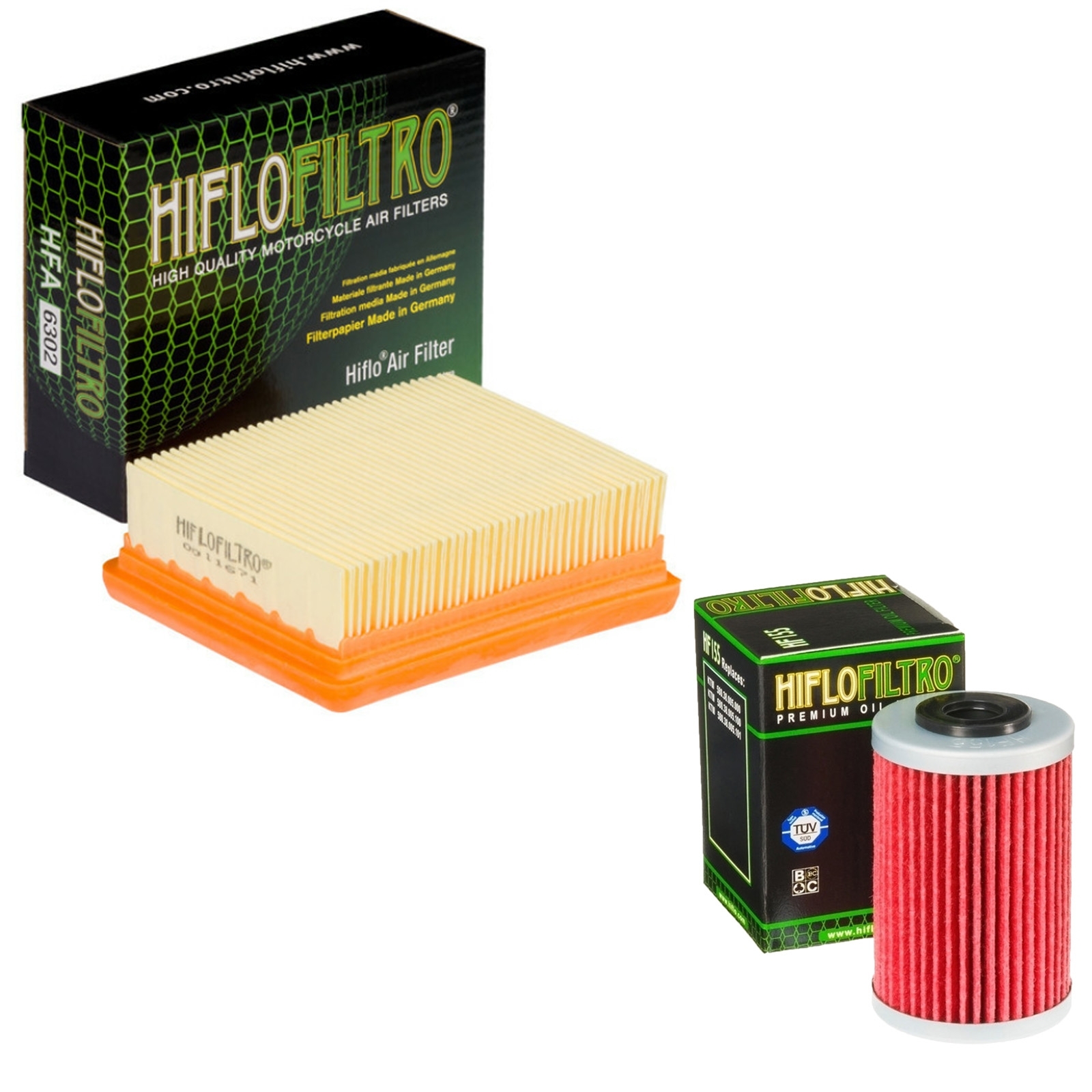 HIFLO Inspektionskit für KTM Duke 125 200 390 RC 125 200 390 ABS Luftfilter Ölfilter