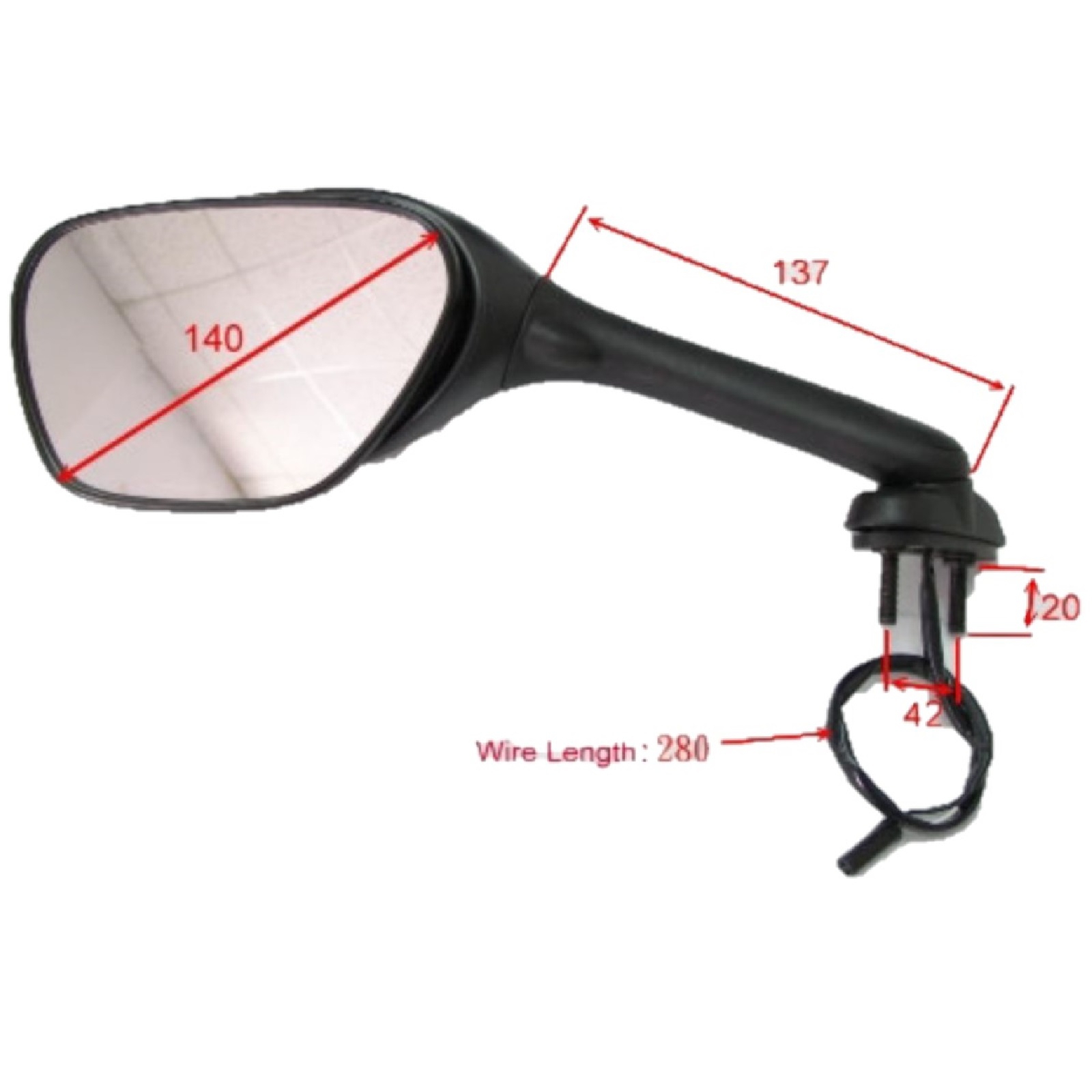 JMP Rückspiegel Paar für Suzuki GSX-R 600 2006-2010 750 2006-2010 1000 2005-2010