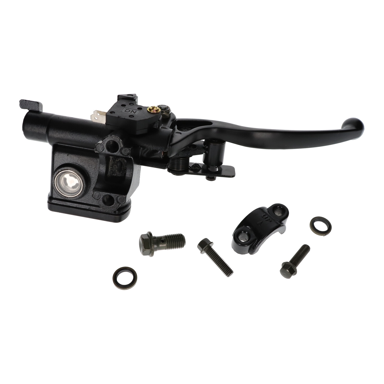 Hauptbremszylinder feststellbar links mit Bremshebel für ATV Quad 110 125 150ccm
