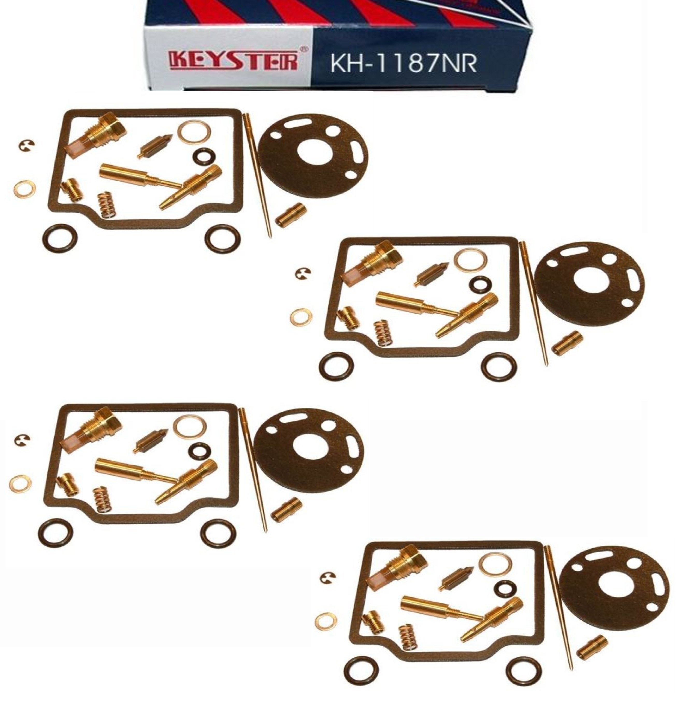 4x Keyster KH-1187NR Vergaser Reparatursatz für Honda CB 750 K Four 1976 CB750