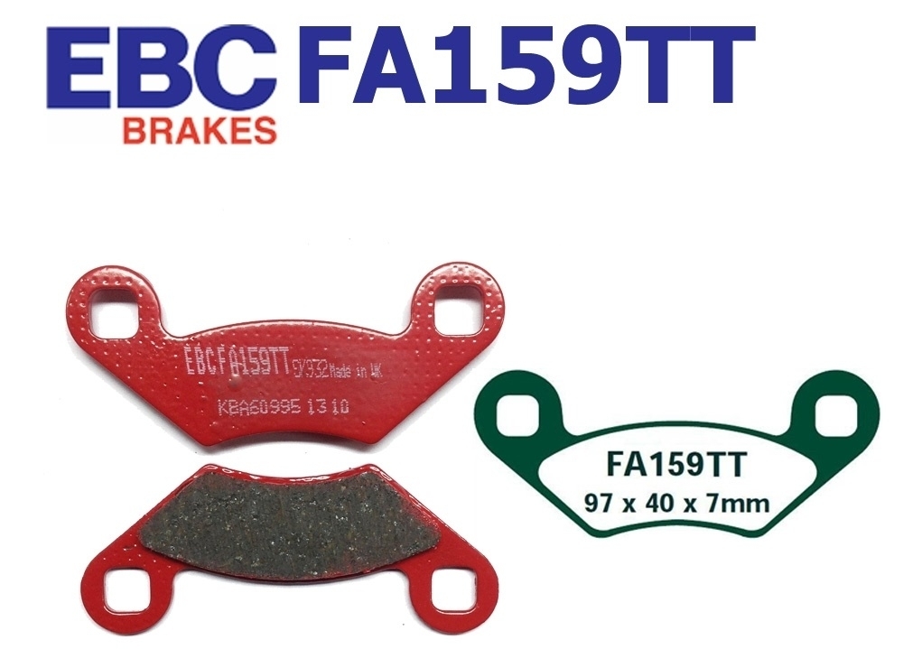 EBC Carbon-Graphit Bremsbeläge 159TT Polaris 500 330 700 250 600 400 800 525 300