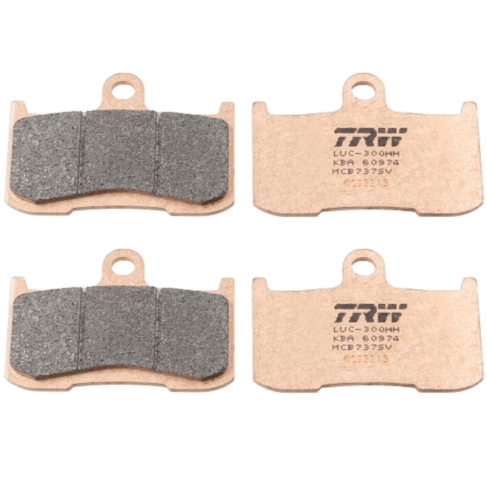 TRW MCB737SV Sintermetall Bremsbelagsatz vorne für Kawasaki Z ZX-9R Suzuki GSX GSX-S Triumph Tiger