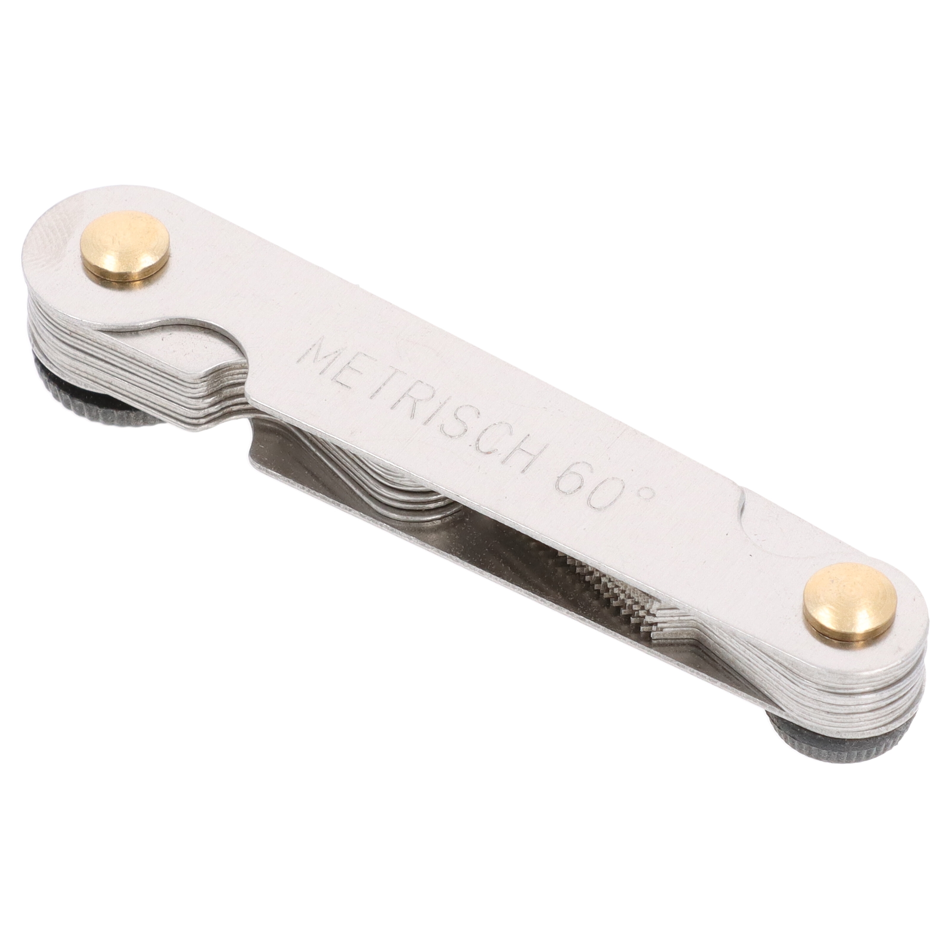 Gewindelehre 24 Blätter 60° Grad metrisch Gewindesteigung Messwerkzeug