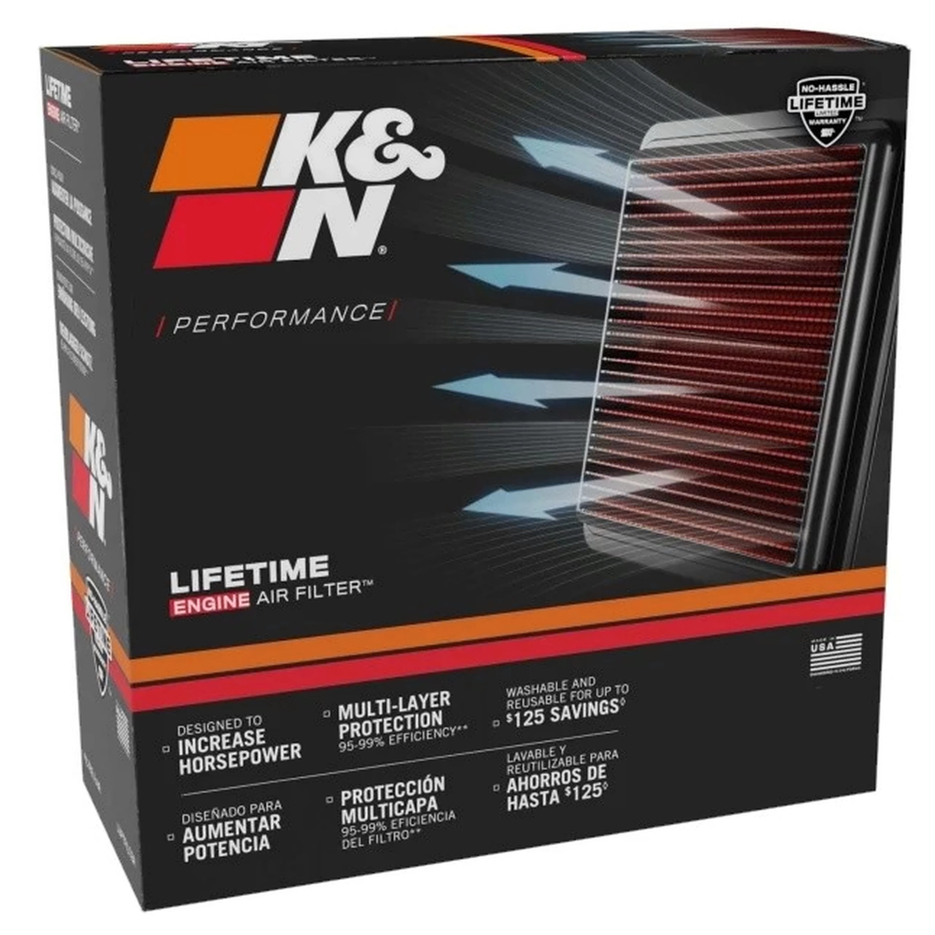K&N Luftfilter BM-1299 für BMW K 1200 RS GT LT K12/K41 K589 K12LT/K589 K2LT/K589