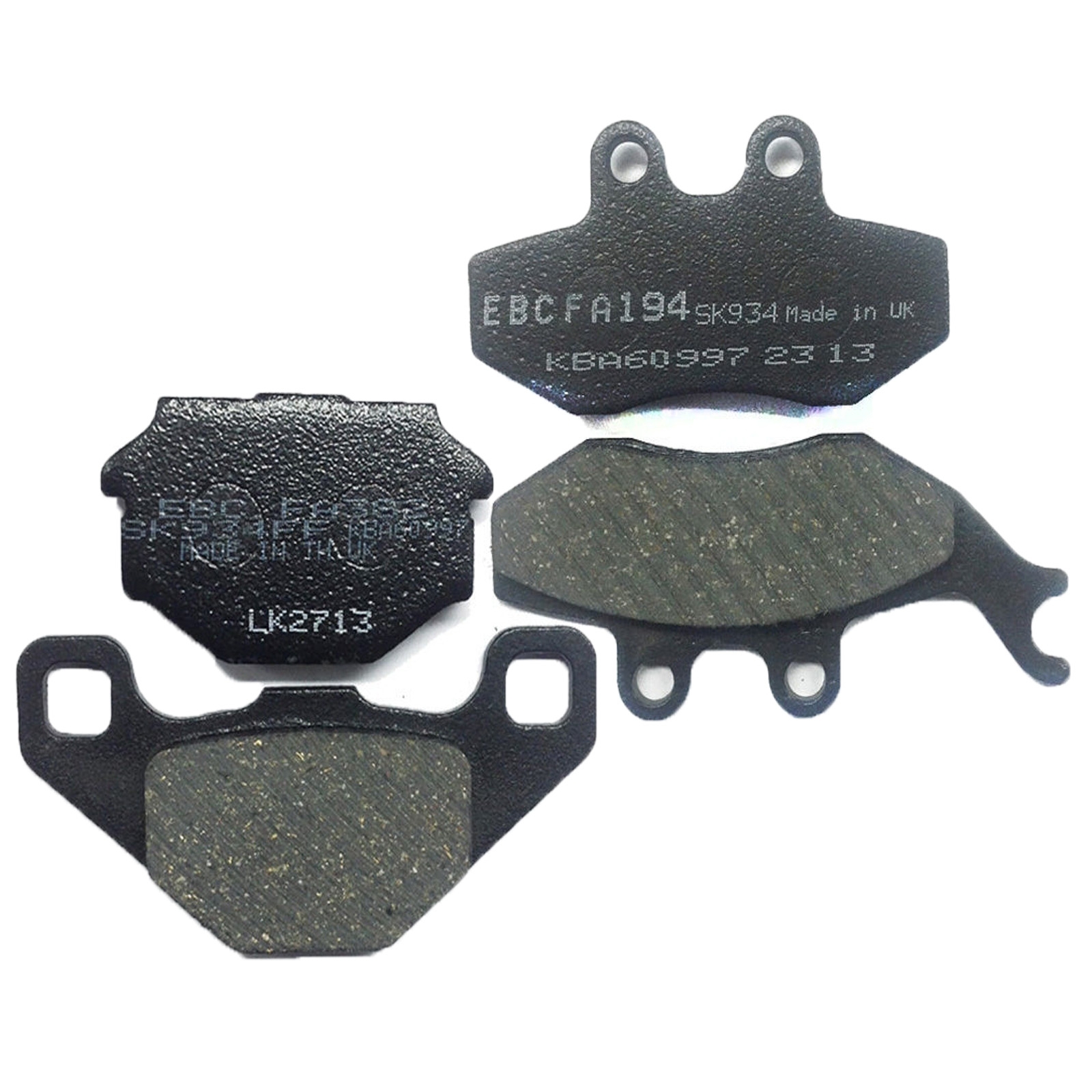 EBC Bremsbelagsatz für Aprilia Pegaso 125 R RX 125 Sachs ZX 125 2T vorne + hinten