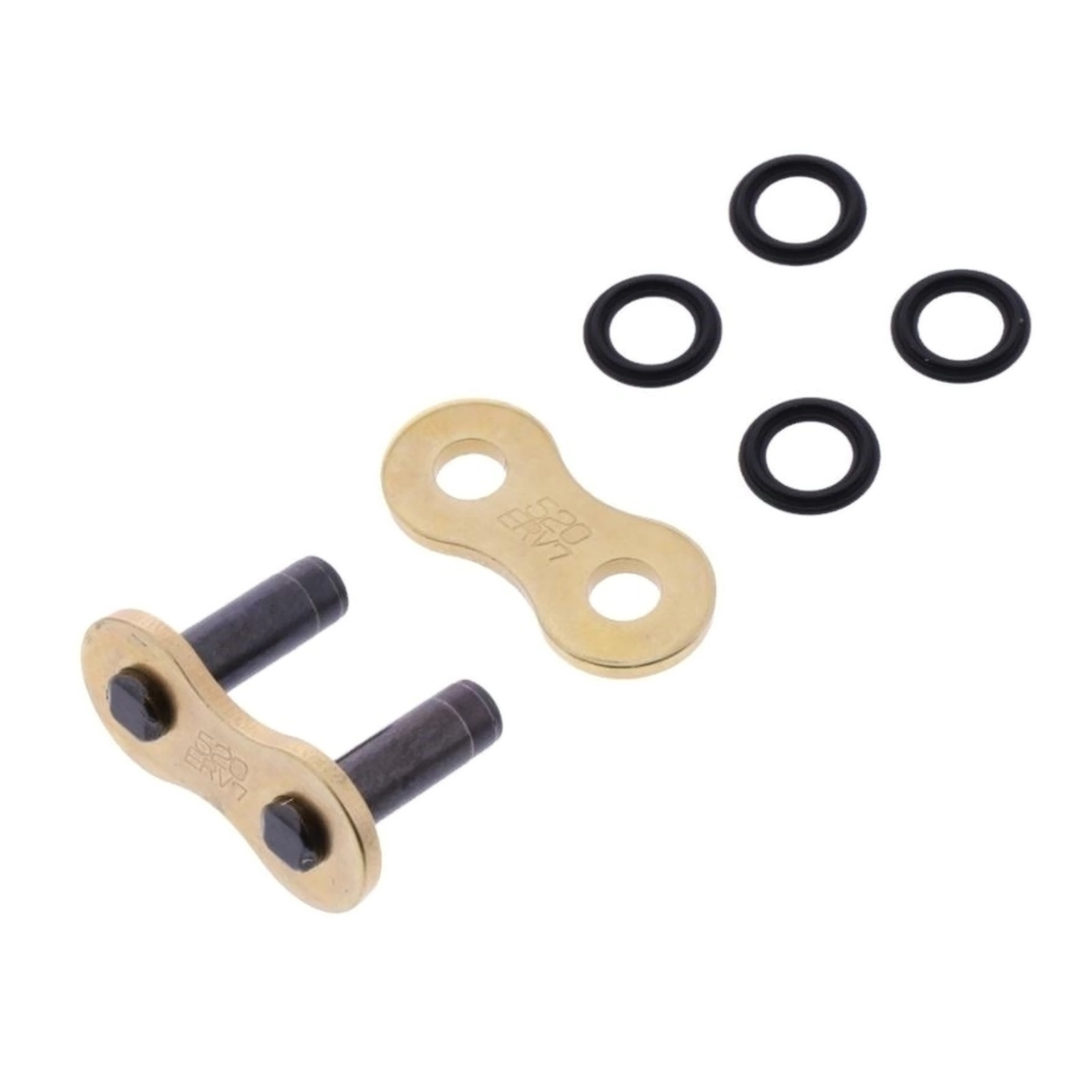 DID X-Ringkette Gold & Gold ERV7 520 Teilung 118 Glieder offen mit Nietschloss