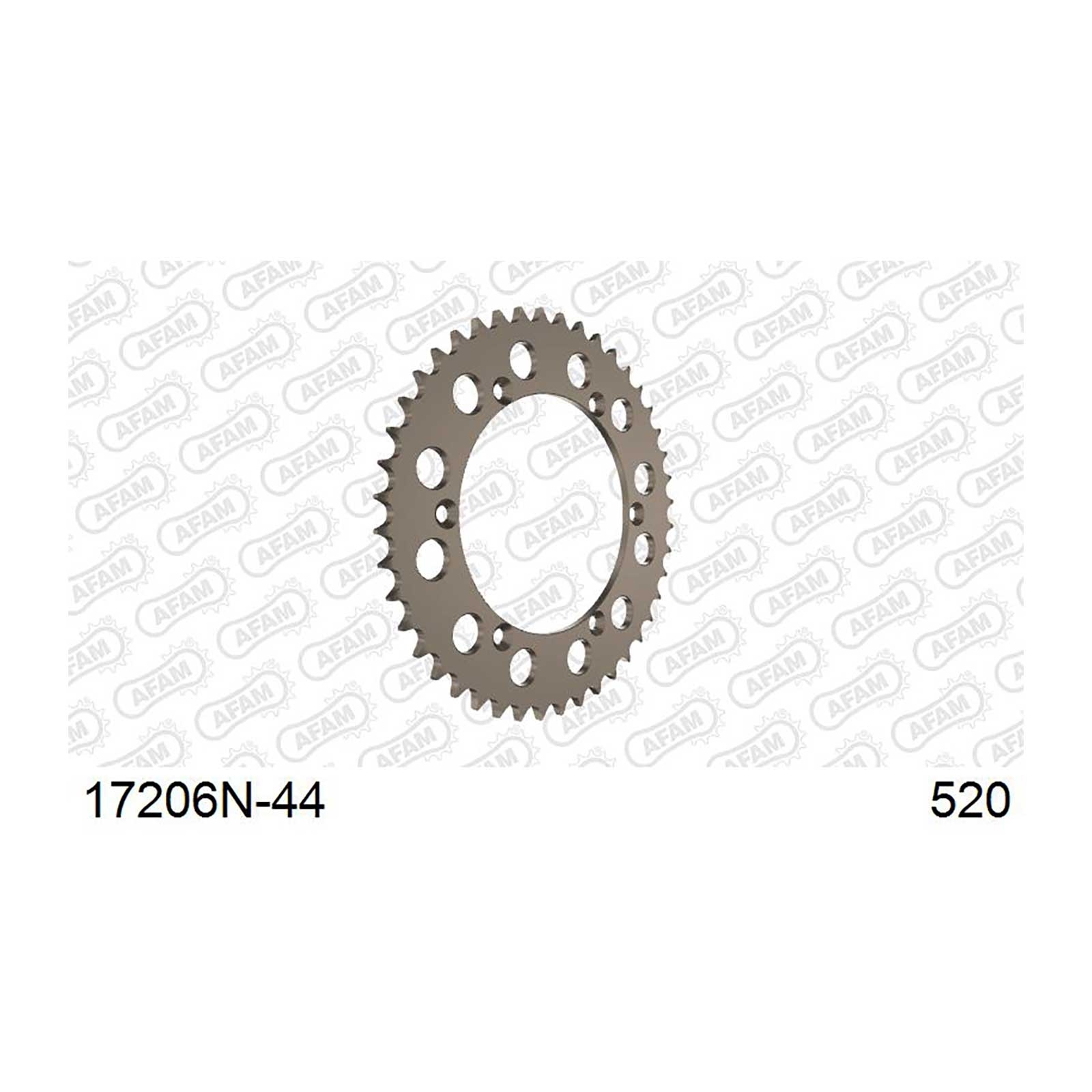 AFAM Kettenrad Teilung 520 44 Zähne Alu gun metal