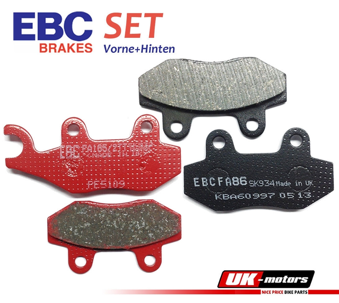 EBC Bremsbeläge SET Vorne + Hinten für Hyosung XRX 125 Supermoto 07-09