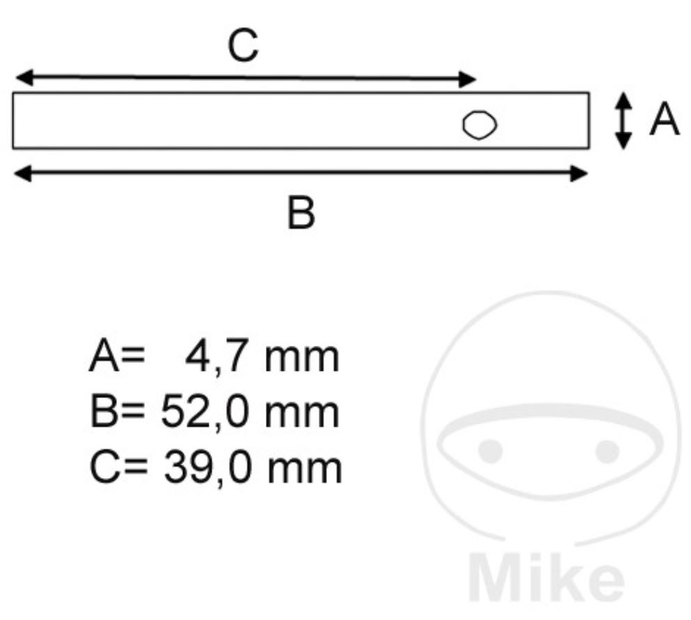 Tourmax PPS-905 Gleitstiftsatz für Bremsklötze für Yamaha YP YZ FZR TT XJ FZX Fazer