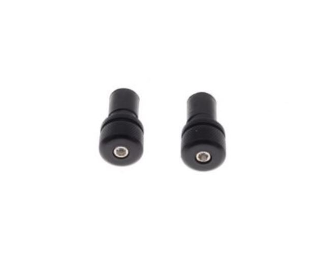 Motorrad Lenkerenden Lenkergewichte 102g schwarz gerändelt für Lenker ab Ø17 mm