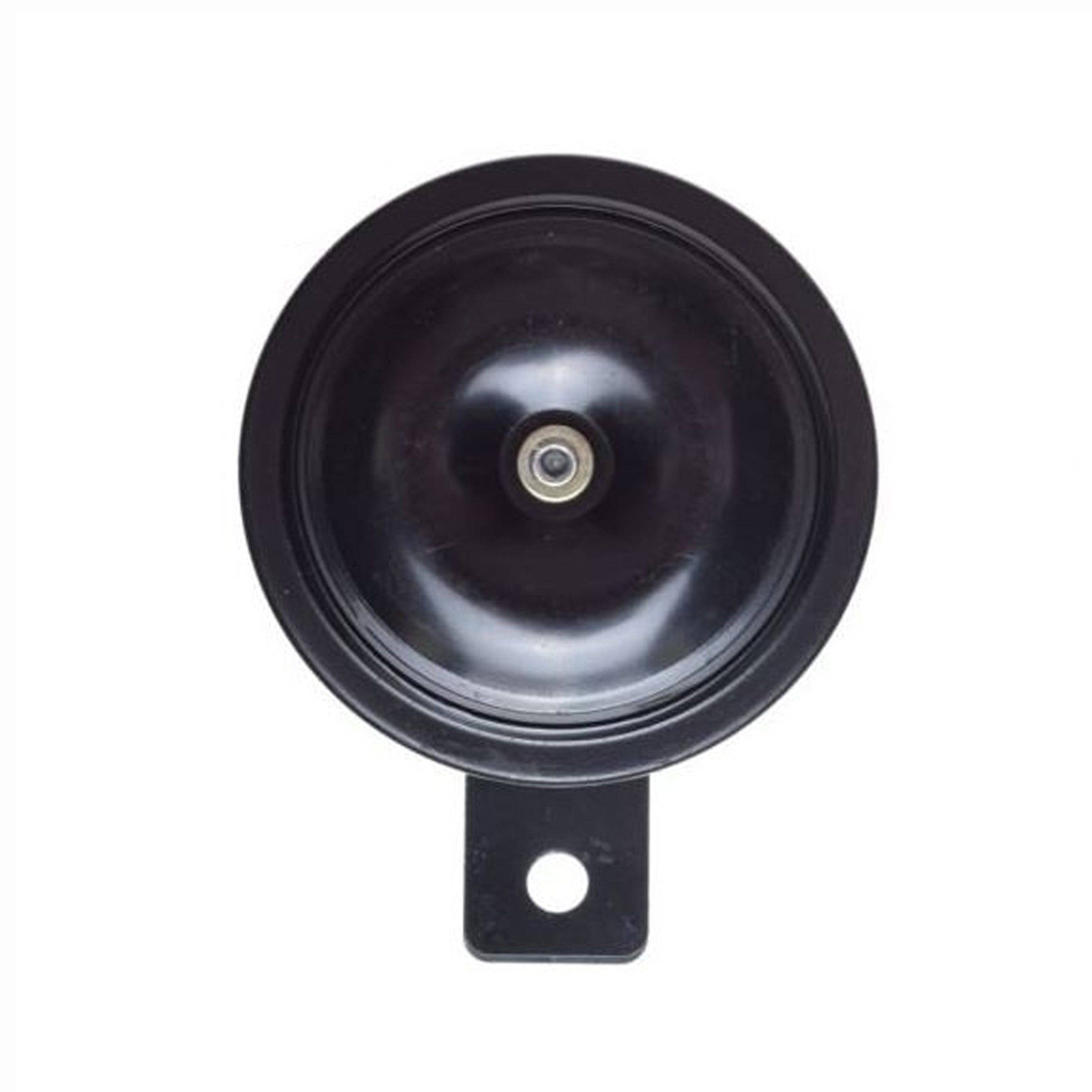 Motorrad Hupe aus Metall schwarz, 12 Volt, 87 mm
