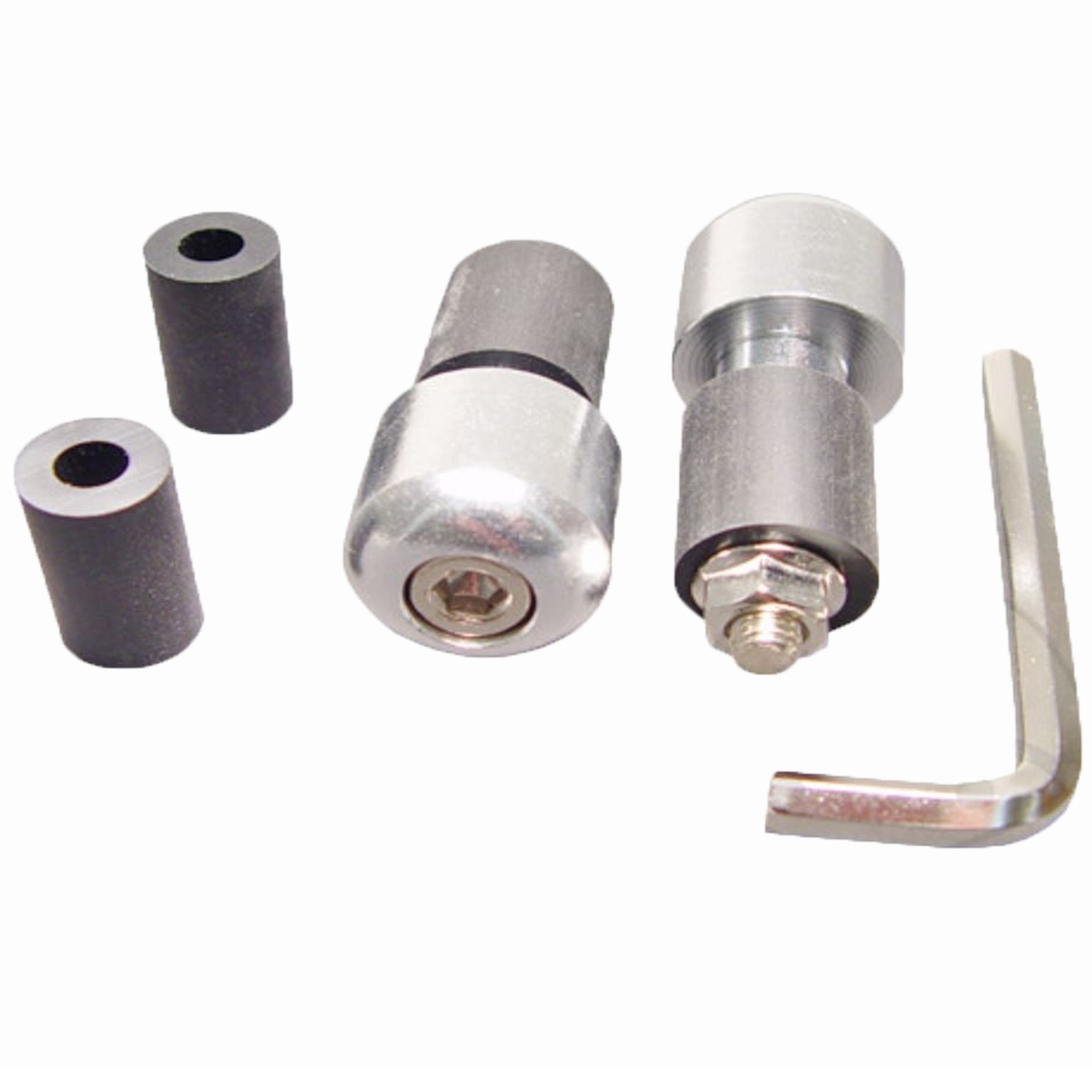 JMP Motorrad Roller Lenkerenden Aluminium silber 011528818 17/13 mm