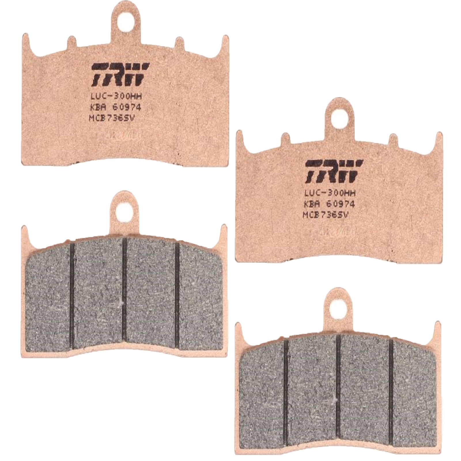 TRW MCB736SV Sintermetall Bremsbelagsatz vorne für BMW R1100 R1150 R1200 K1200 K1300 K1600