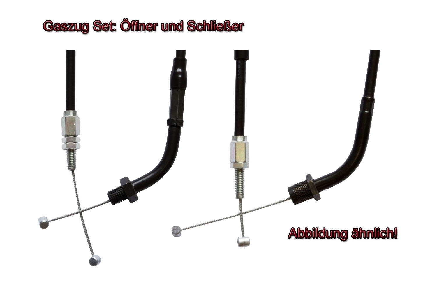 Gaszug Satz für Yamaha FZR 1000 Genesis Exup 3LE 1989-1990 Öffner A + Schließer B