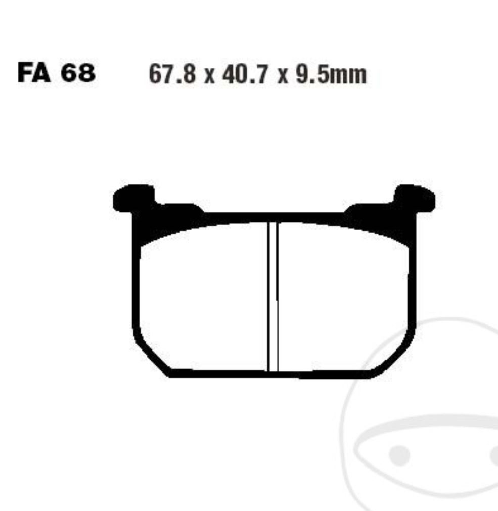 EBC Bremsbeläge FA068HH für Kawasaki Z ZR GT GPZ